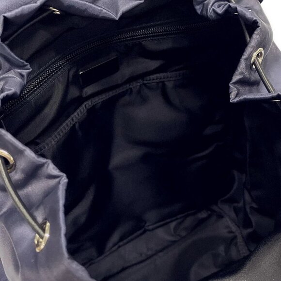 Auth PRADA Navy Black Nylon Backpack - Picture 13 of 14